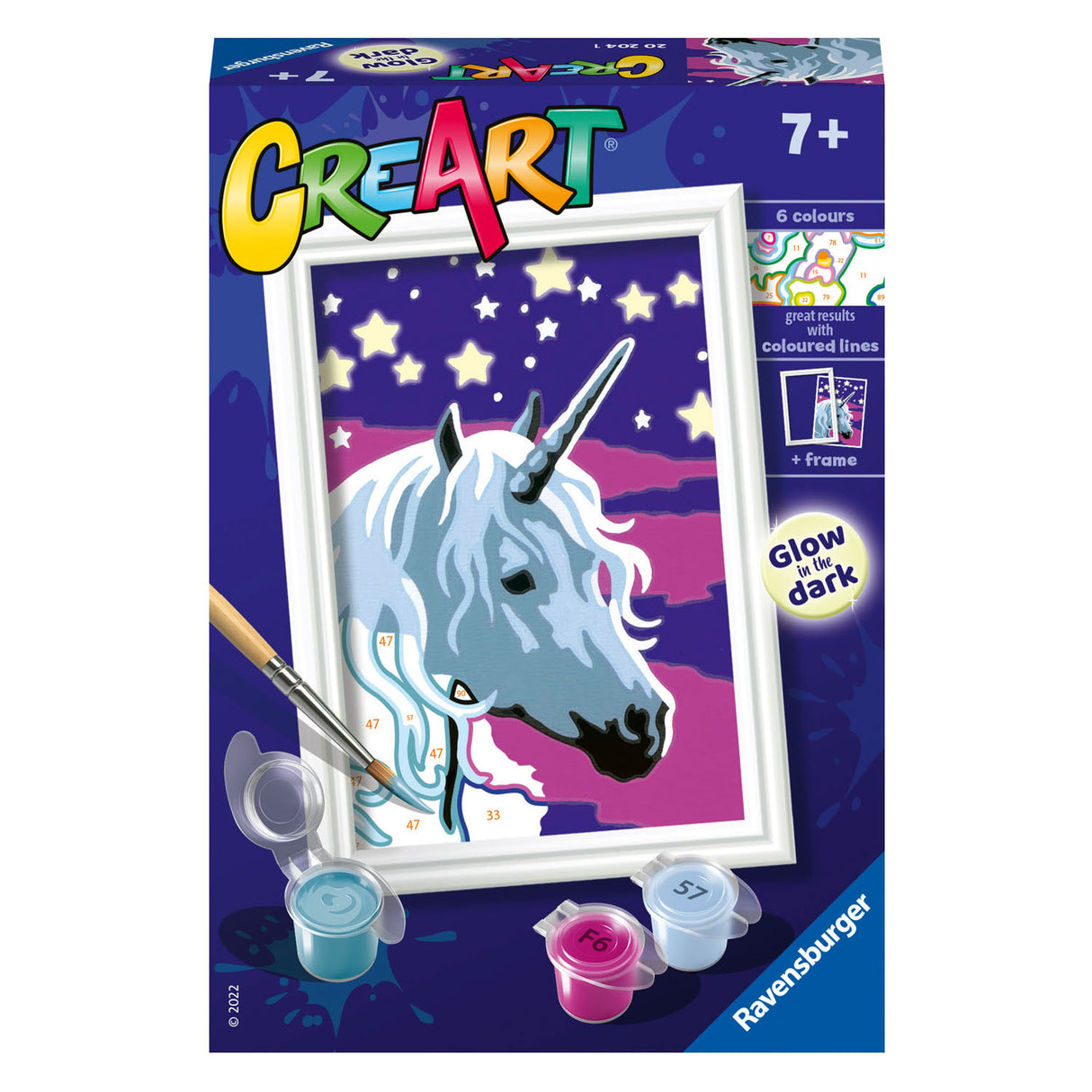 Ravensburger Creart peinture sur le nombre de rêves de licorne