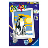 Ravensburger Kreart Gemälde über Number Penguin Familie