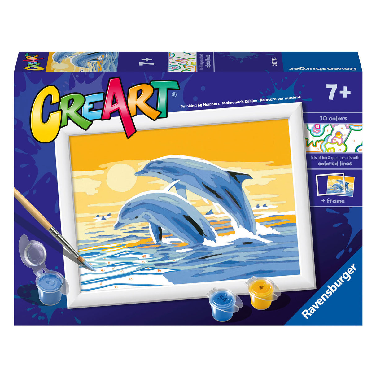 Ravensburger Creart Painting su canzoni allegri delfini