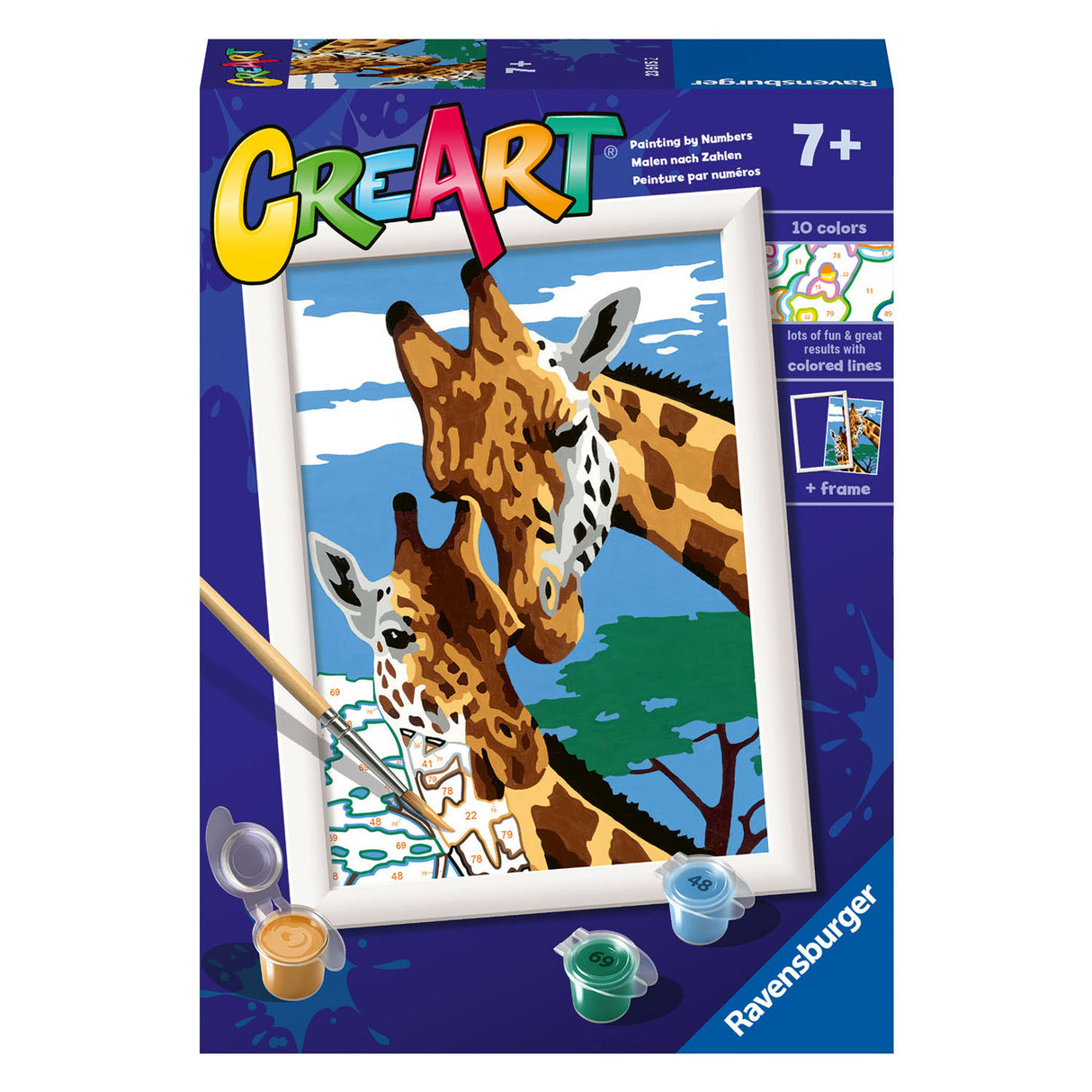 Ravensburger CreArt Schilderen op Nummer Schattige Giraffen