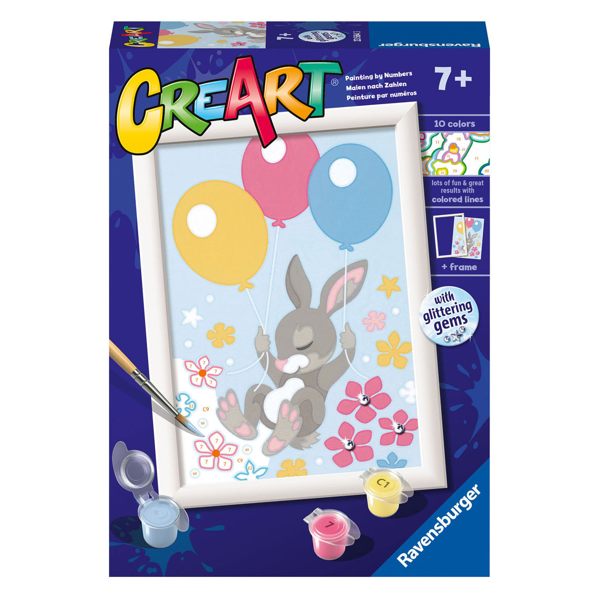 Ravensburger Crarts Molerei op Song flitteg Bunny