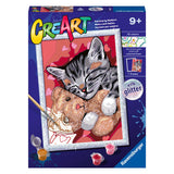 Ravensburger Creart Painting on number peaceful kitten