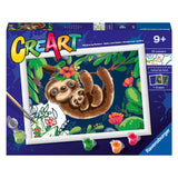 Ravensburger Creart peinture sur le numéro de mignons paresseux