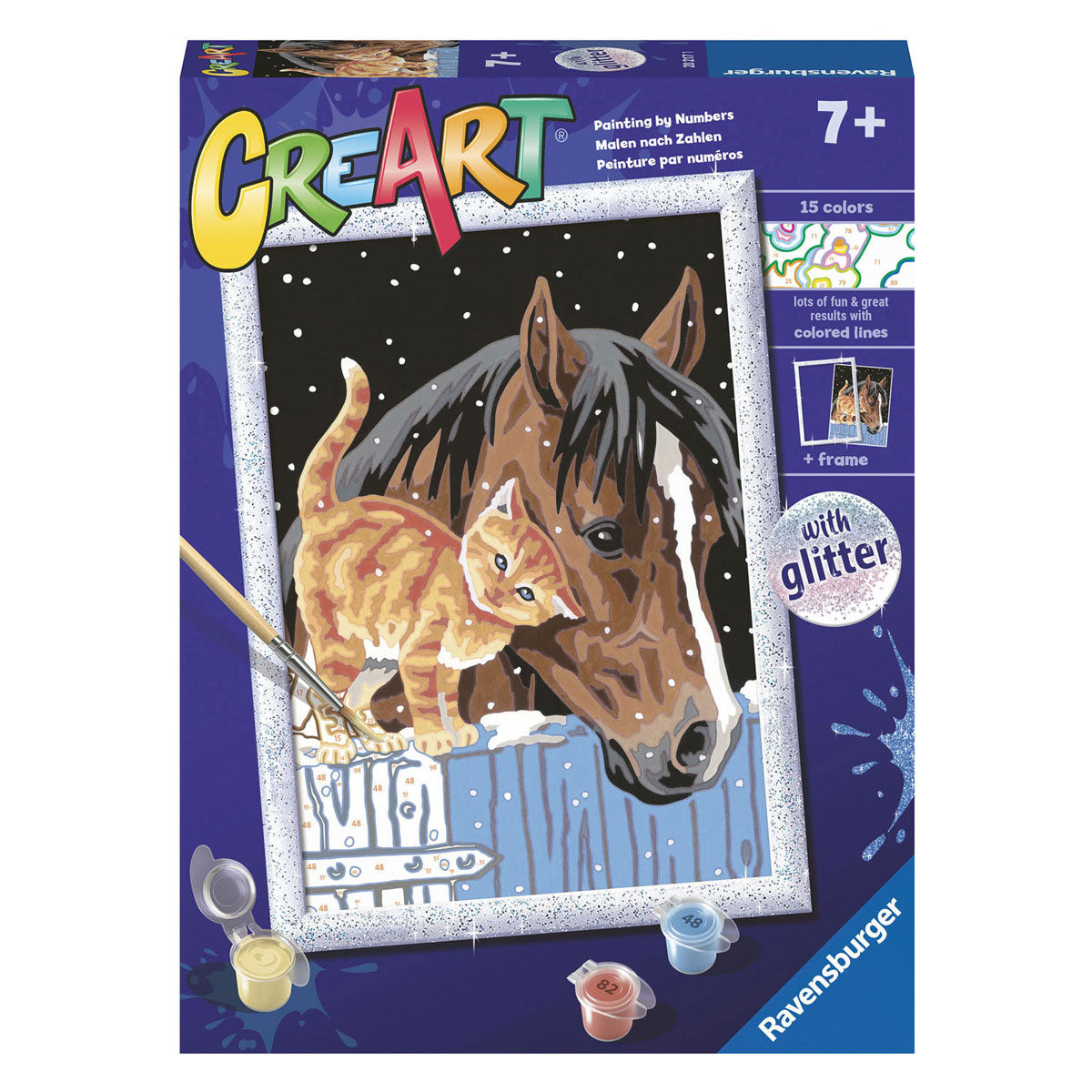 Ravensburger Creart Painting on Song Friends in the Stable