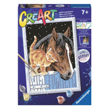 Ravensburger Creart Painting on Song Friends in the Stable