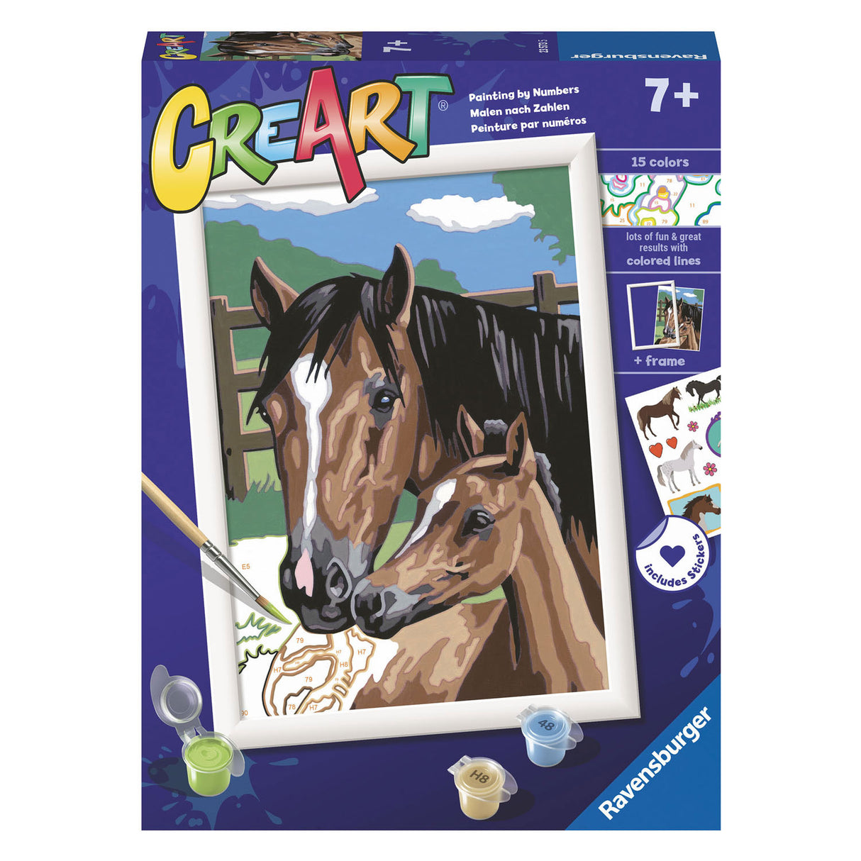 Ravensburger Creart Pintura por número Dollen con potros