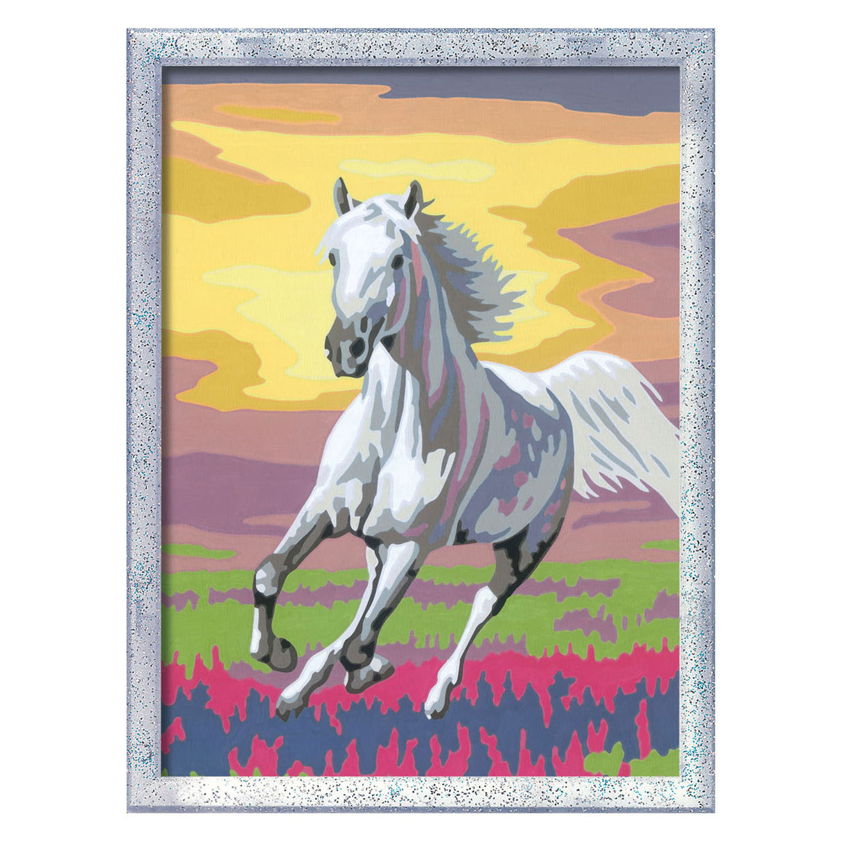 Ravensburger Pintura de Ciente en Number Horse al atardecer