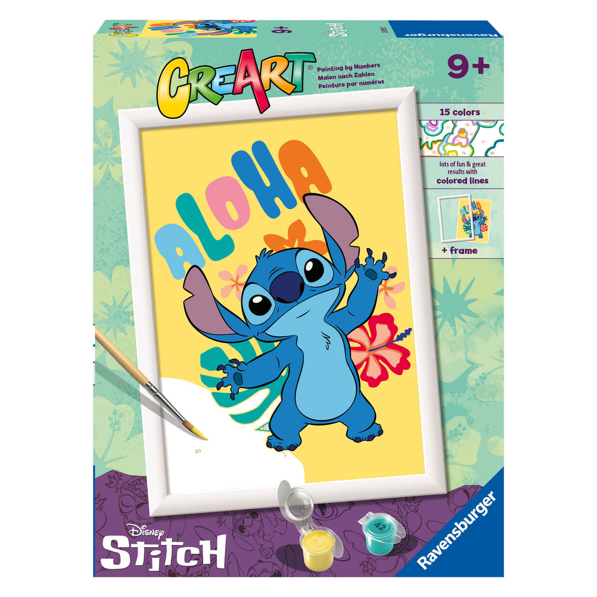 Ravensburger CreArt Schilderen op Nummer Aloha Stitch