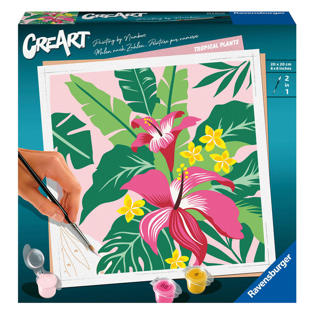 Ravensburger Creart Painting on number Tropical plants