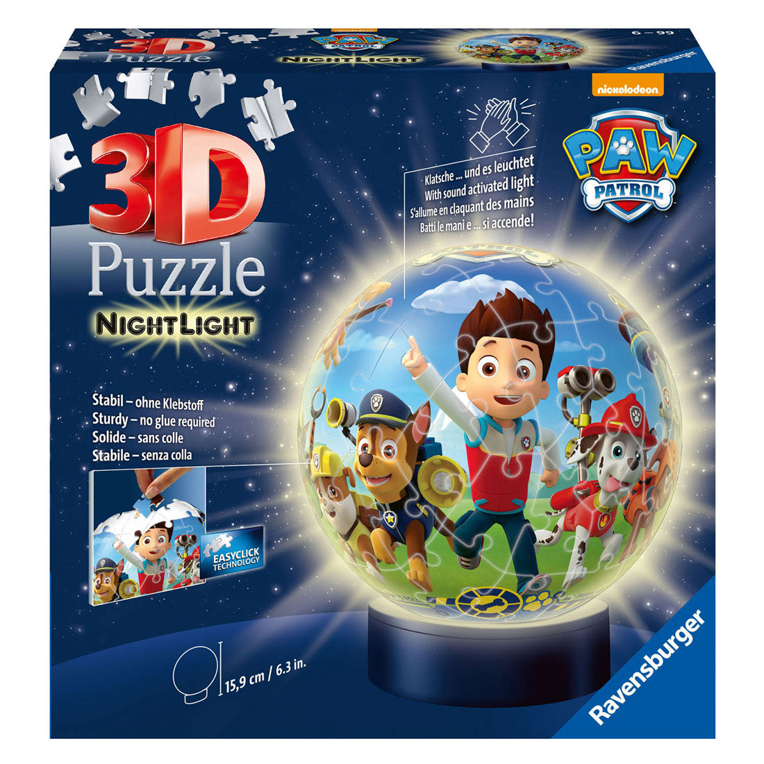 Ravensburger 3D Puzzel Nachtlamp, 72st.