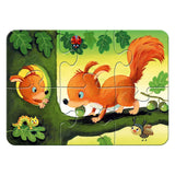 RAVENSBURGER puzzle puzzle piccoli animali, 4in1