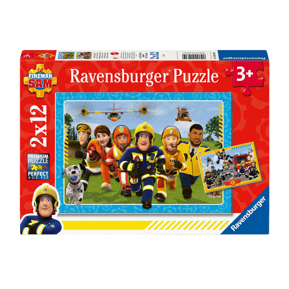 Ravensburger Legpuzzel Brandweerman Sam, 2x12st.