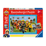 Ravensburger huet de Puzzzle Pompjee Sam, 2x12st Puh12st.