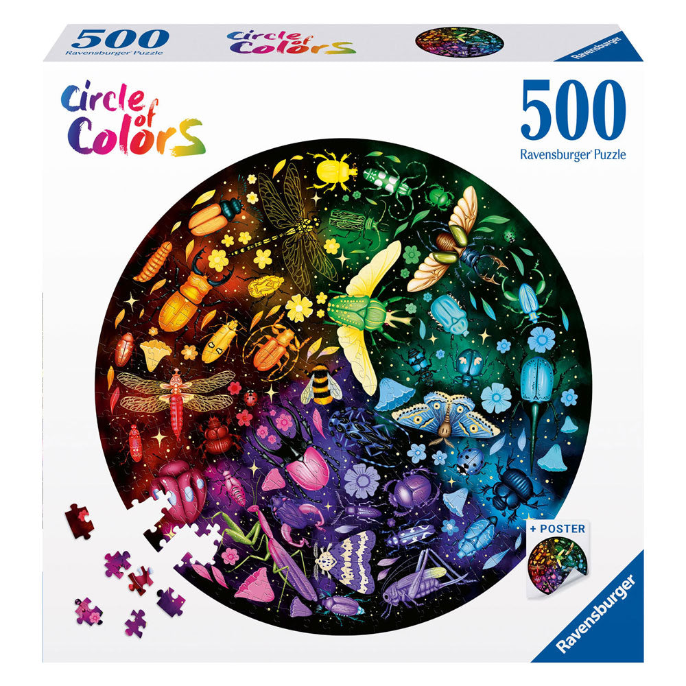 Ravensburger Jigsaw Puzzle Circle of Colours Insekter, 500st.