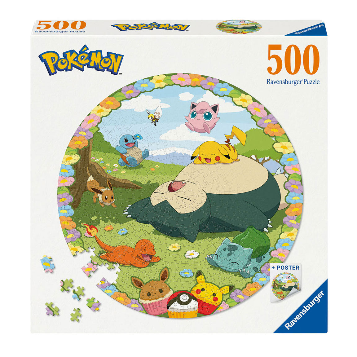 Uganka Ravensburger Jigsaw okoli Pokémona, 500st.