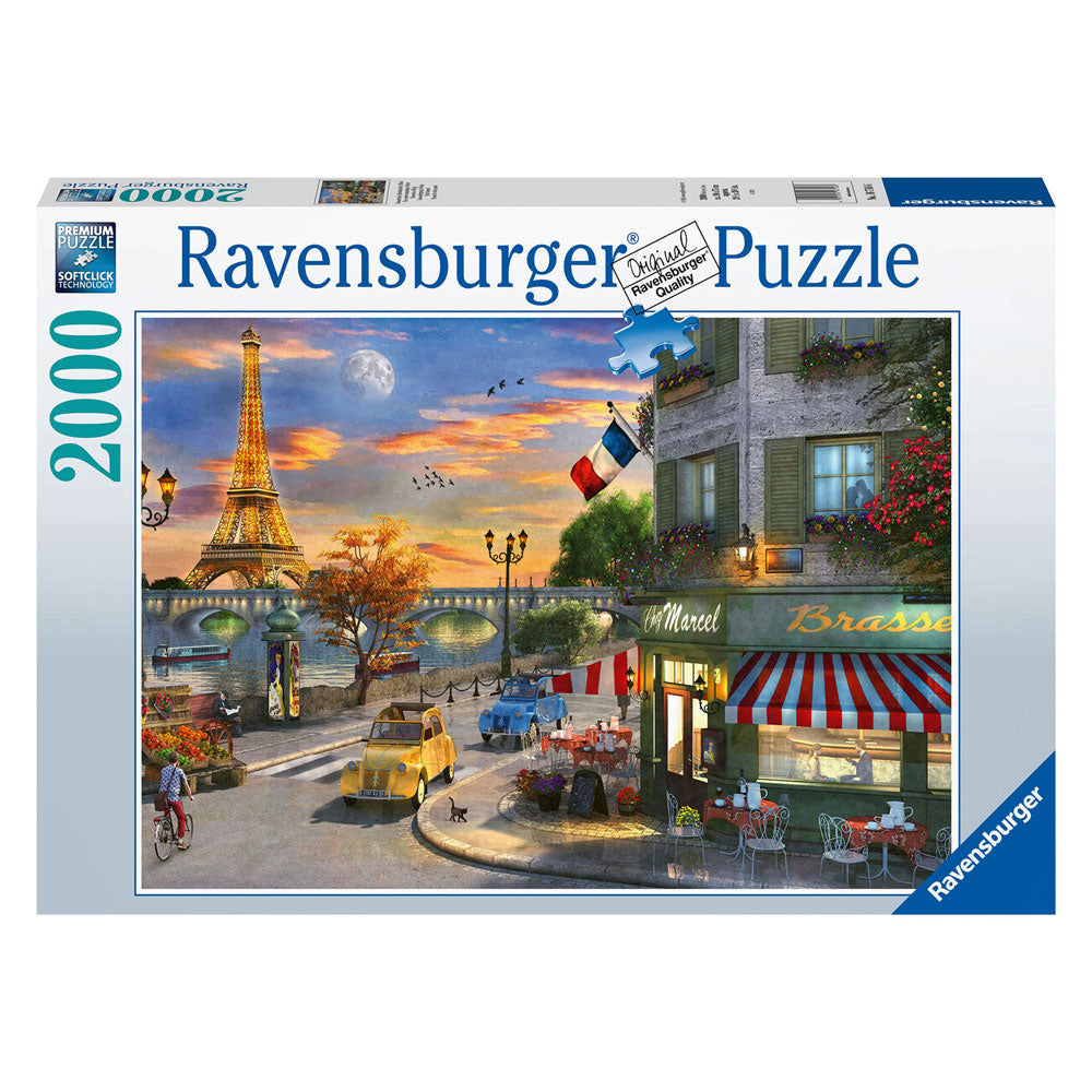 Ravensburger Jigsaw Romantický večer v Paříži, 2000.