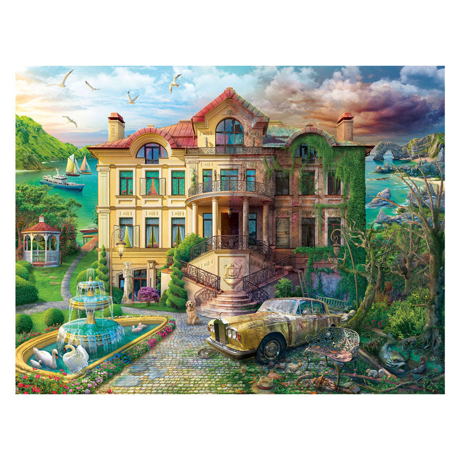 Ravensburger jigsaw puzzle country house over time, 2000st.