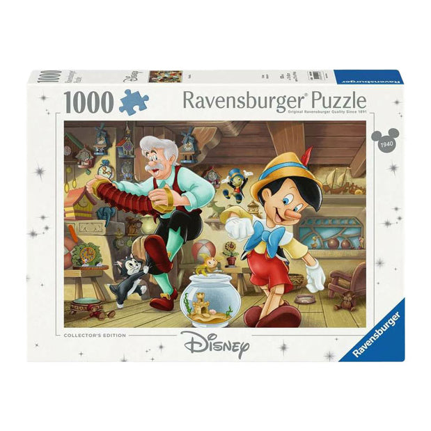 Ravensburger huet den Jagzzel Pinocchio, 1000 weider.