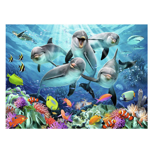 Ravensburger Jigsaw Dolphins w rafie koralowej, 500st.