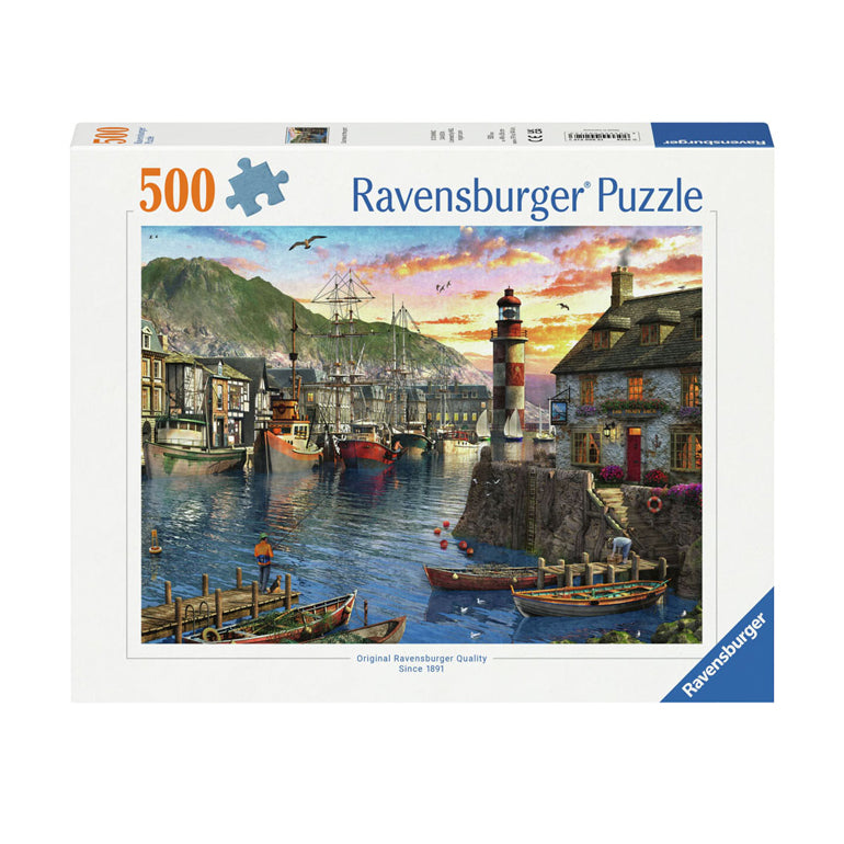 Ravensburger Puzzle am Morgen im Hafen, 500st.