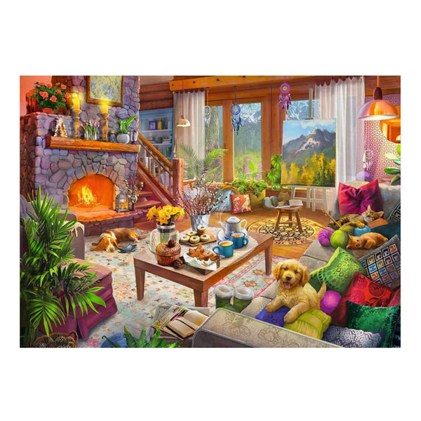 Ravensburger jigsaw puzzle cozy hut, 1000st.