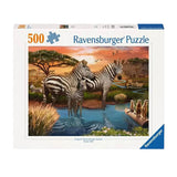 Ravensburger jigsaw zebras at the drinking place, 1000st.