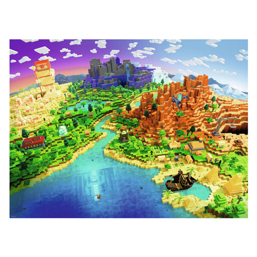 Ravensburger Jigsauw Puzzle World vu MINECRAFT, 1500st.