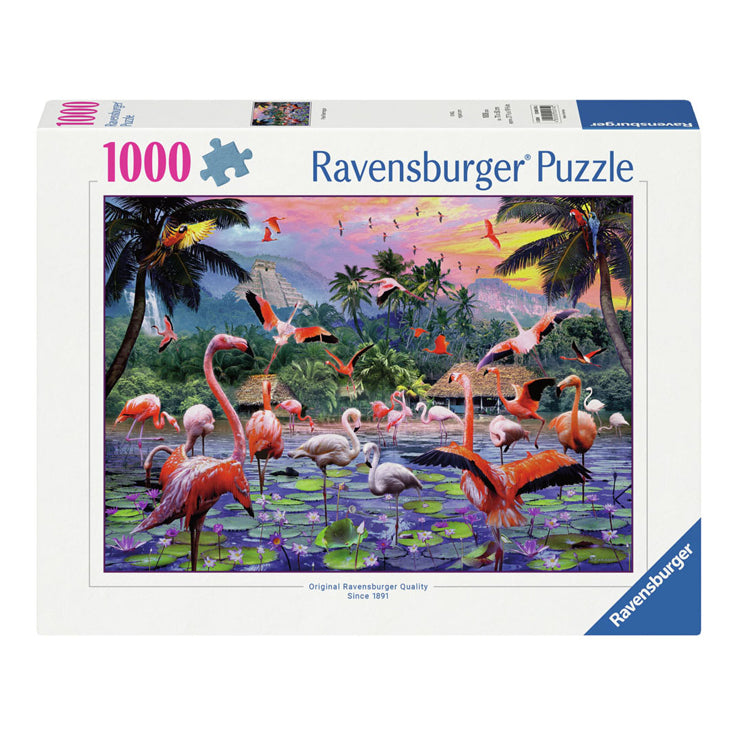 Ravvensburger puzzle puzzle fenicotteri rosa, 1000st.