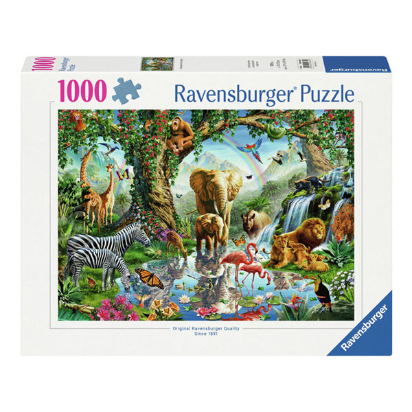 Ravensburger huet den Jignzle Aventure am Jungle, 1000st, 1000.