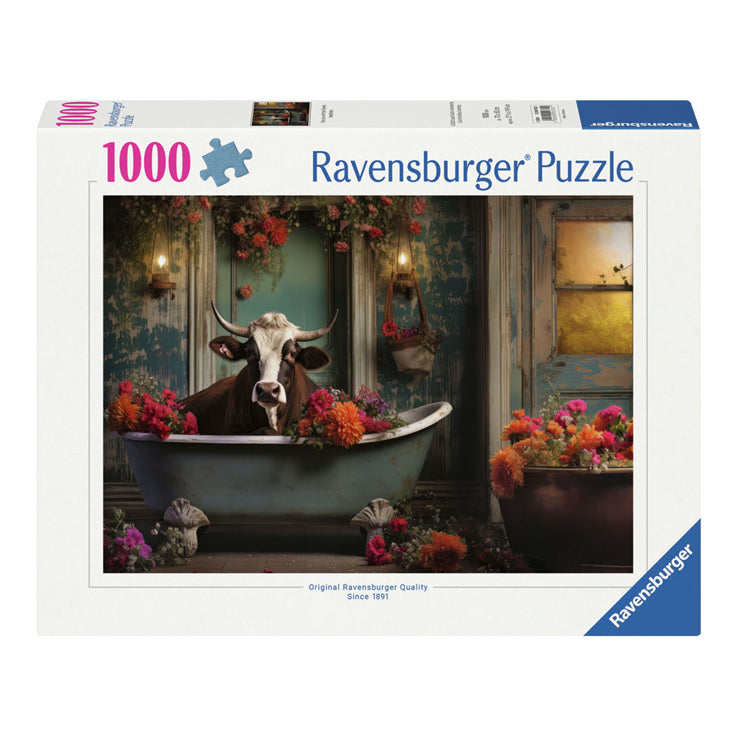 De Ravensburger huet de Puzzzel d'Kéi an der Bidden, 1000st.