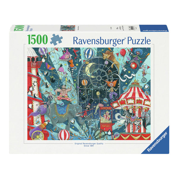 Ravensburger huet de Jakzzzel Zousazs Ballen belminkens well ech n000st Zirkus, 1000st Zirkus, 1000st séieren.