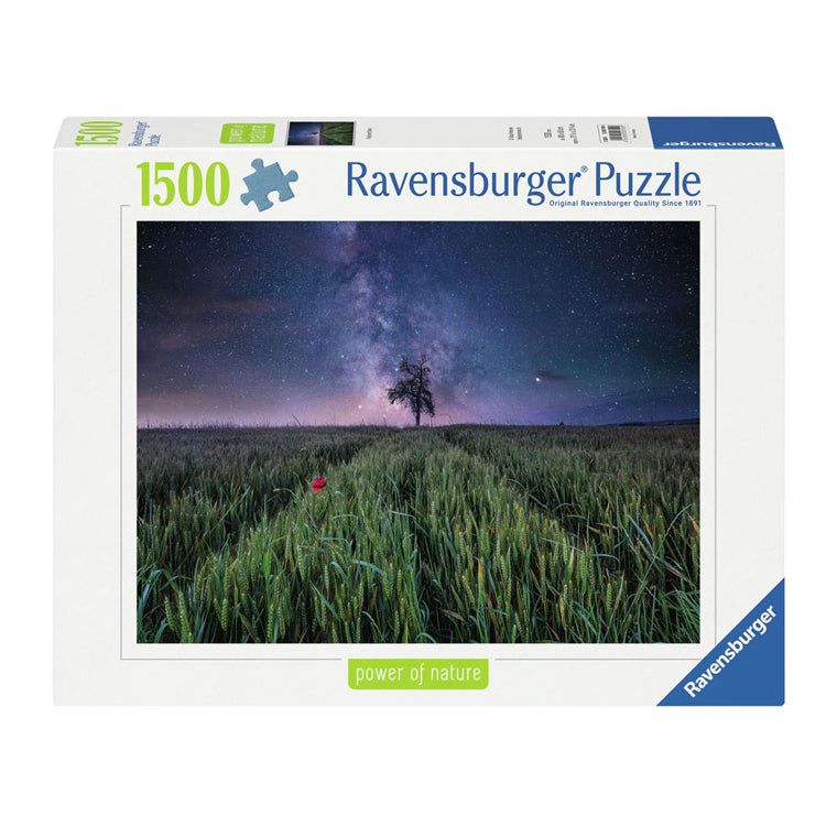 RAVENSBURGER JIGSAW puzzle Night Him.Uber Dem Kornfeld, 1500st.