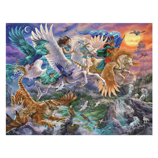 Ravensburger Jigsaw Puzzle auf Dem Pegasus Durch dat Lufte, 2000st.