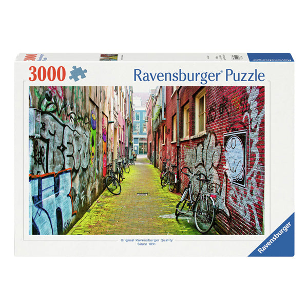 RAVENSBURGER STREET JIGSAW puzzle ad Amsterdam, 3000st.