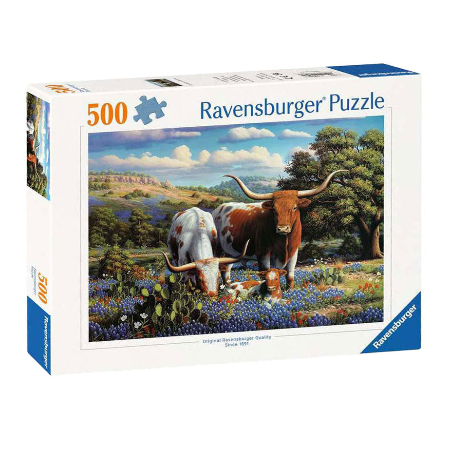 Ravensburger skládačka milující Longhorns, 500st.