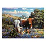 Ravensburger jigsaw puzzle Loving Longhorns, 500st.