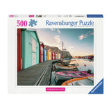 Ravensburger Jigsaw Puzzle Bootshauser v Smogenu, Schweden, 500st.