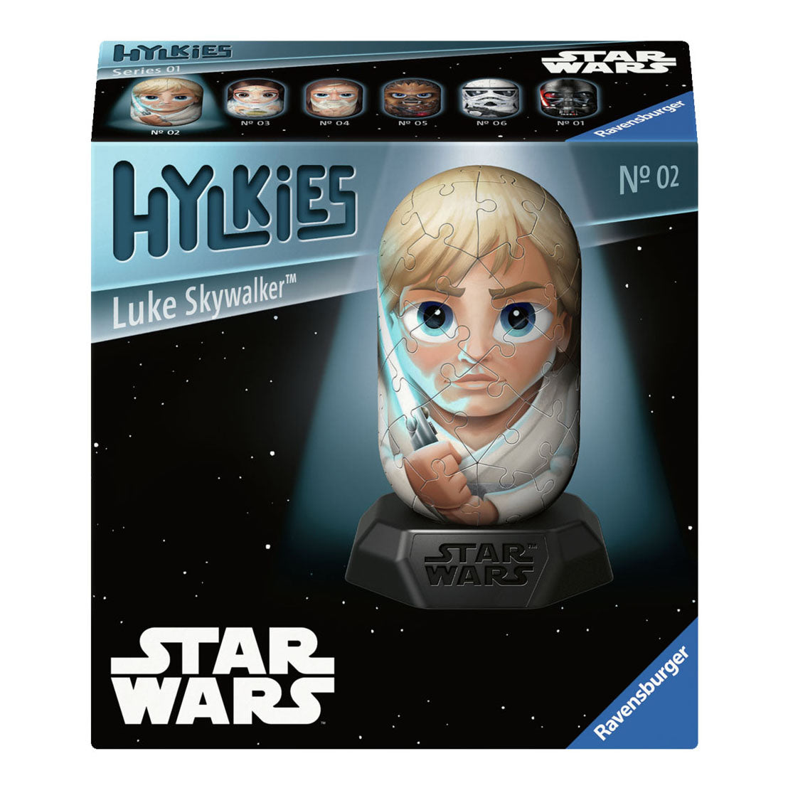 Ravensburger 3D Puzzle Hylkies Star Wars Luke Skywalker, 54st.