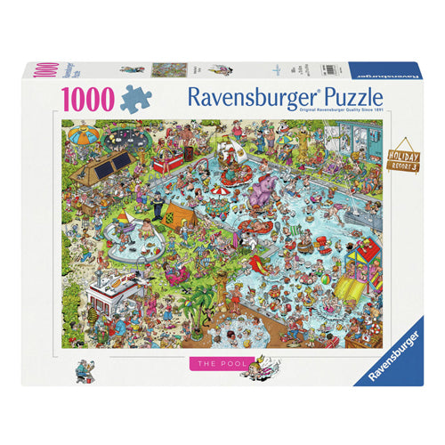 Ravensburger Jigsaw Puzzle Holiday Resort 3: La piscina, 1000.