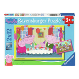 RAVENSBURGER puzzle puzzle Peppa maiale, 2x12 PC.