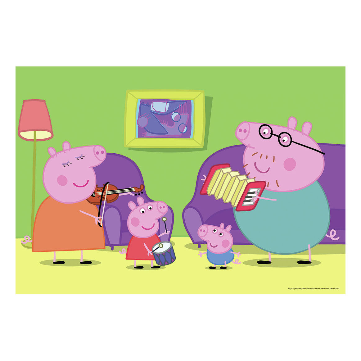 Ravensburger Jigsaw -puslespil derhjemme ved Peppa Pig, 2x12 stk.