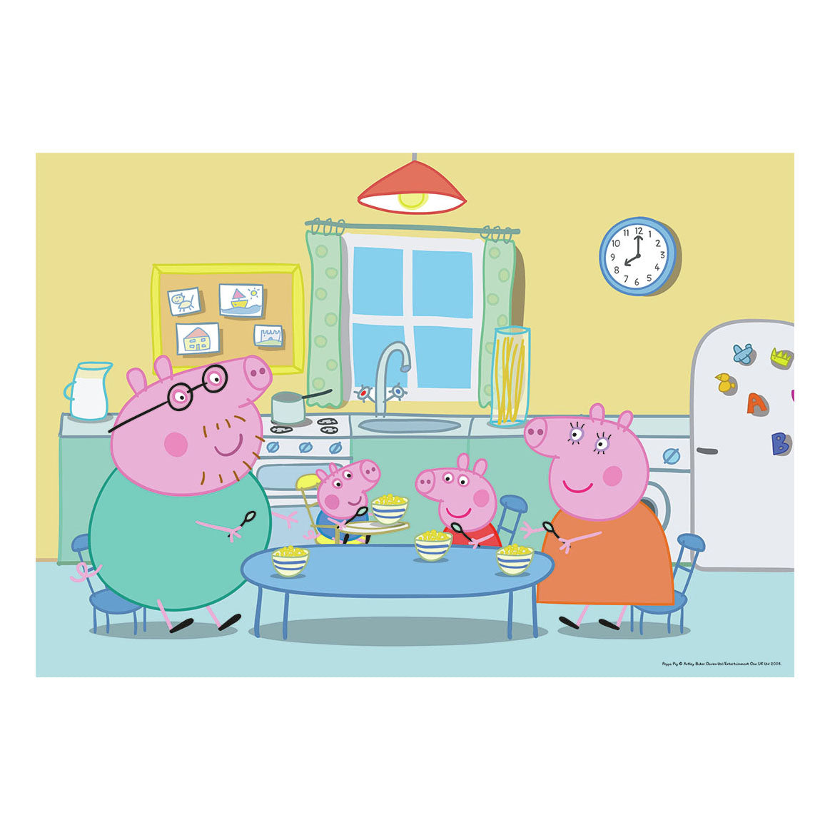 RAVENSBURGER JIGSAW puzzle a casa a Peppa Pig, 2x12 PC.