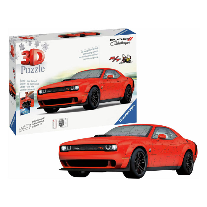 Ravensburger 3D Puzzel Dodge Chall.R T Scat Pack, 108st.