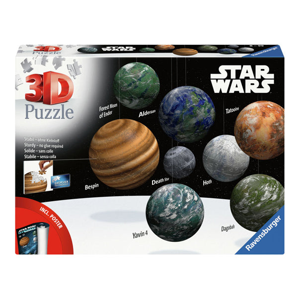 Ravensburger 3D Puzzle Star Wars Planet of the Galaxy, 531ST.