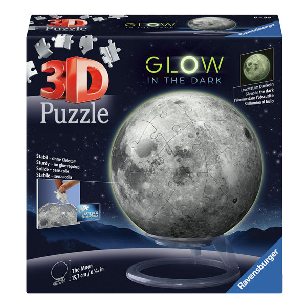 Ravensburger 3D Puzzle Ball Maan Glanz am Däischteren, 72st.