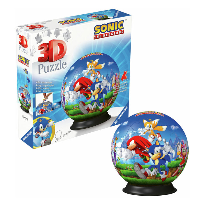 Ravensburger 3D Puzzle Ball The Hedgehog, 72st.