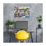 Ravensburger puzzle santorini sunset - jigsaw puzzle - 300 large format pieces
