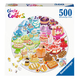 Ravensburger Legpuzzel Rond Circle of Colors Desserts Pastries, 500st.