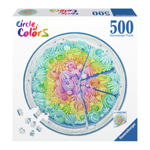 RAVENSBURGER JIGSAW puzzle attorno a Rainbow Cake, 500st.