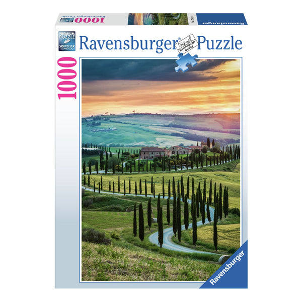 Ravensburger Jigsaw Puzzle Italienische Landschaften Val d'Orcia, Toskana, 1000st.